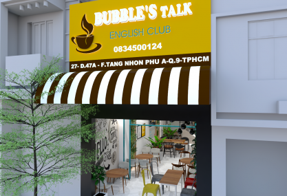 Thiết kế nội thất quán cafe English anh Nguyện – TP. Hồ Chí Minh 